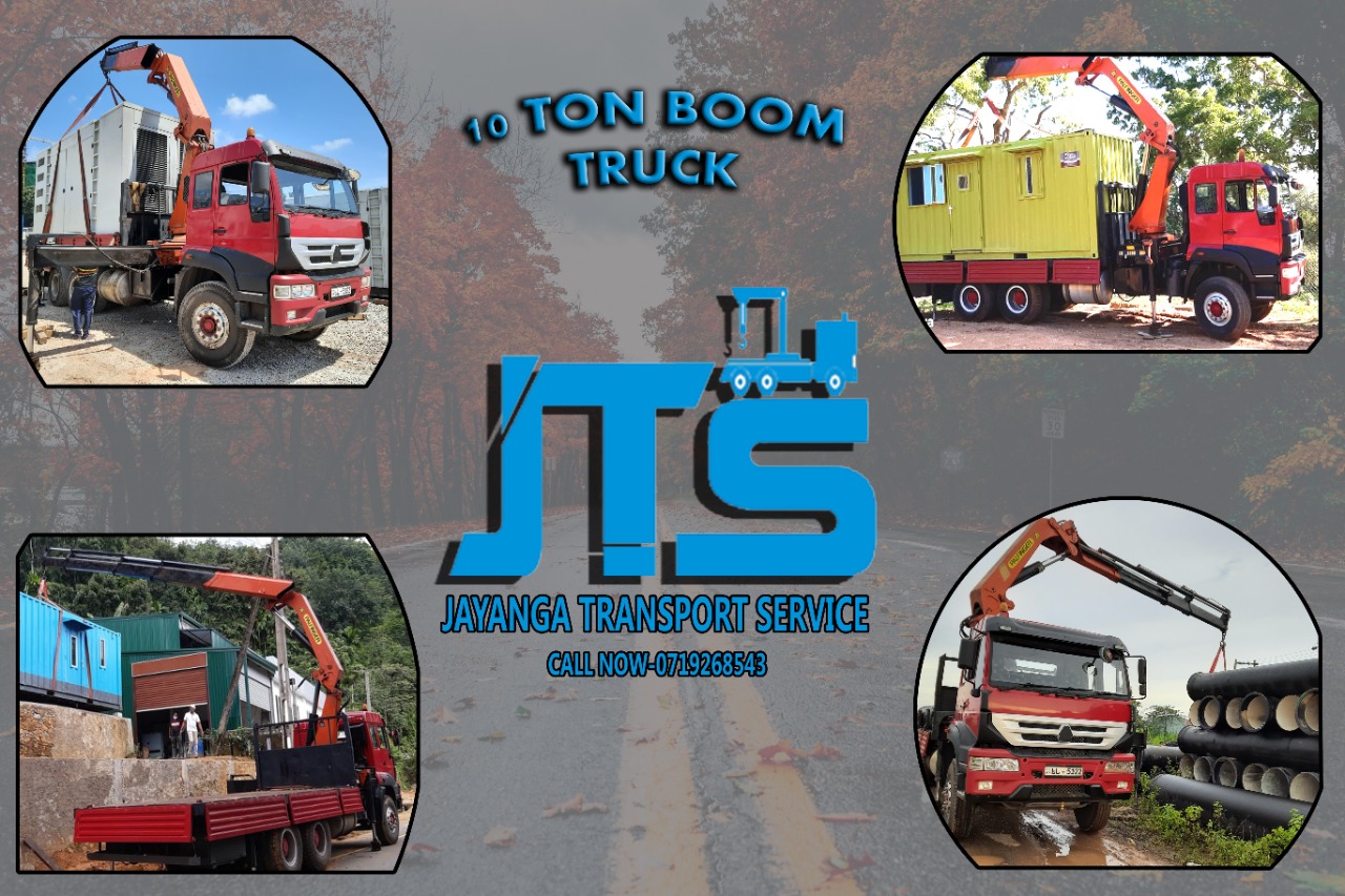 Boom truck in Sri lanka Best quick crane operators